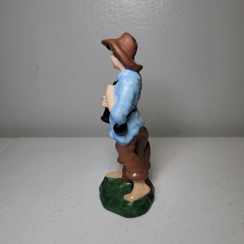 Pacific Mold‎ Boy Blue Vintage Ceramic Nativity Piece Shepherd Musician 6 Inch